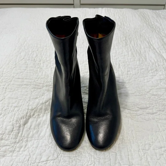 Isabel Marant Lystal Black Leather Ankle boots, size 9 - Picture 9 of 10